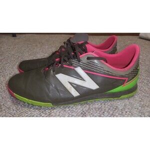 New Balance Furon 3.0 Football Shoes Boots Indoor   Grey Pink Green Sz11.5